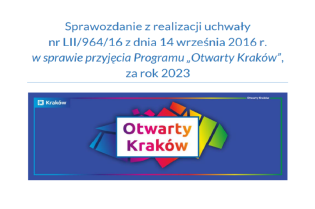 Sprawozdanie z realizacji Programu Otwarty Kraków za rok 2023